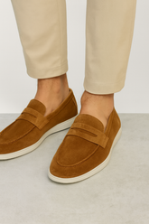 ZRA BLACK SUEDE CASUAL LOAFERS